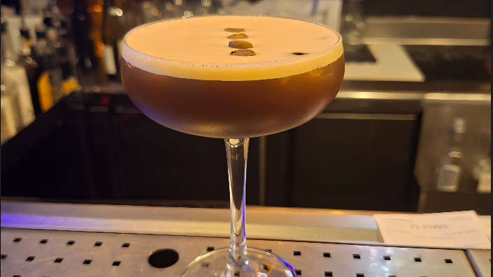 NOT AN ESPRESSO MARTINI with vodka, vermouth and coffee